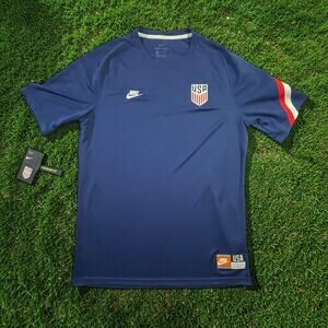 NWT NIKE Dri-Fit Men's USA USMNT Soccer Navy Blue Shirt Jersey Men’s Size Medium